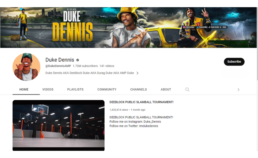 Duke Dennis YouTube Channel
